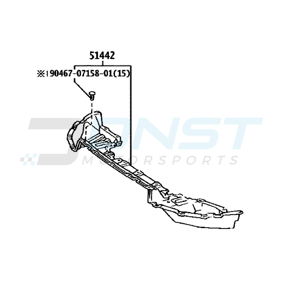 Genuine OEM JZA80 Toyota Supra Front Bumper Undertray