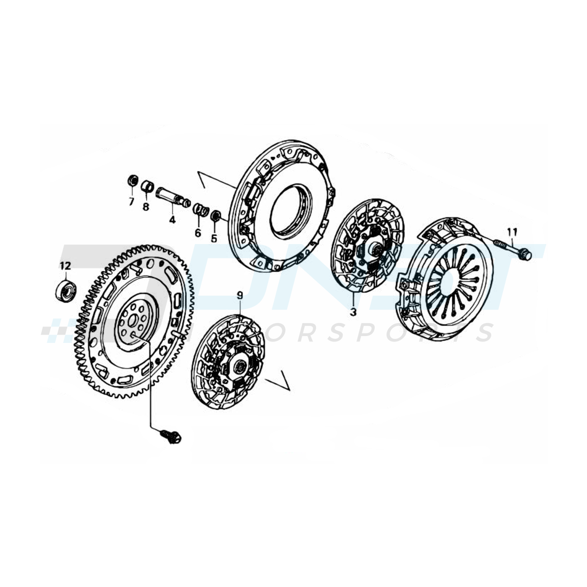 Genuine OEM Honda NSX 5 Speed Clutch Kit - 22000-PR7-305