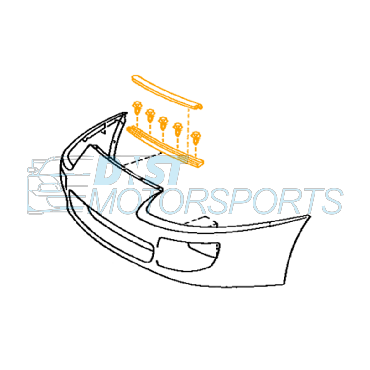 Genuine Front Bumper to Bonnet Retainer JZA80 - DNST Motorsports