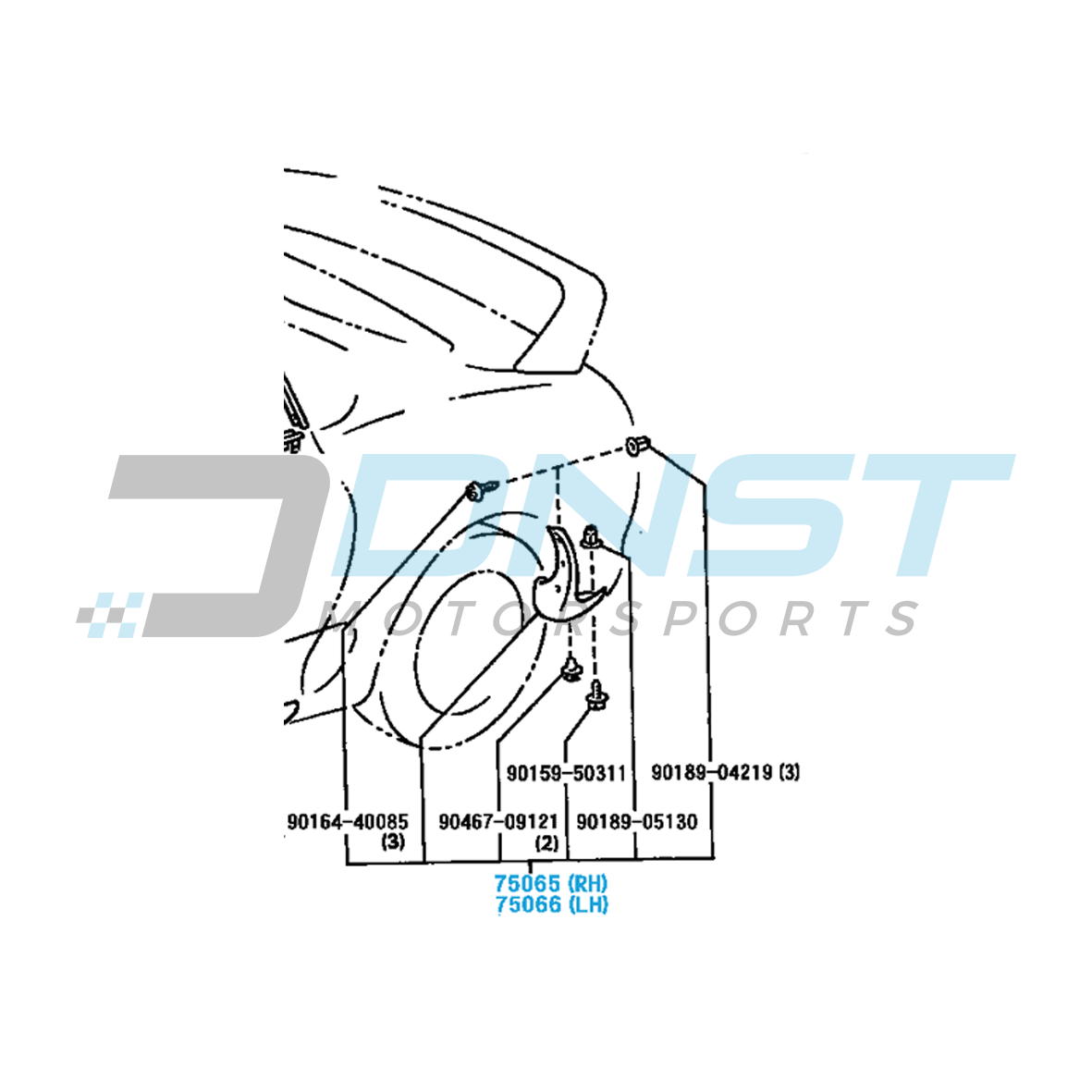 Genuine OEM JZA80 Non-Aero Side Moulding Complete Set