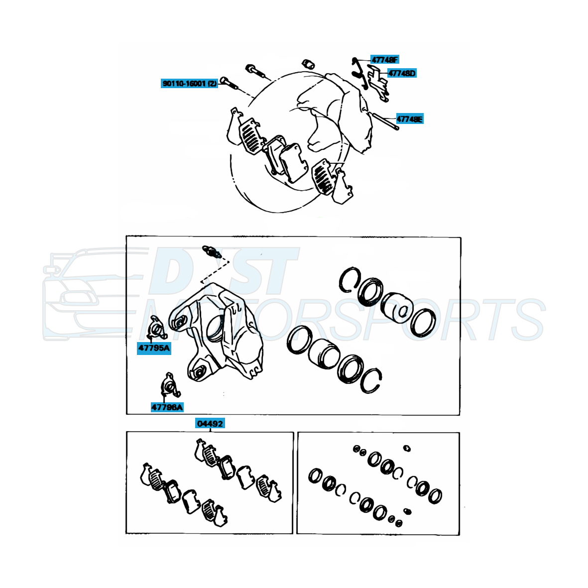 Genuine OEM Toyota Supra Turbo Calipers